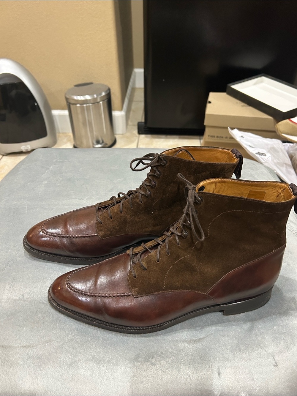 Brown Leather & Suede Men’s Chukka Boots
